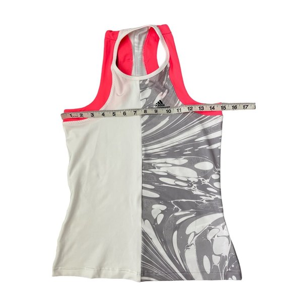 Adidas x Stella McCartney Barricade Tank White‎ Oyster Gray Flash Red XS RARE! - Picture 5 of 11